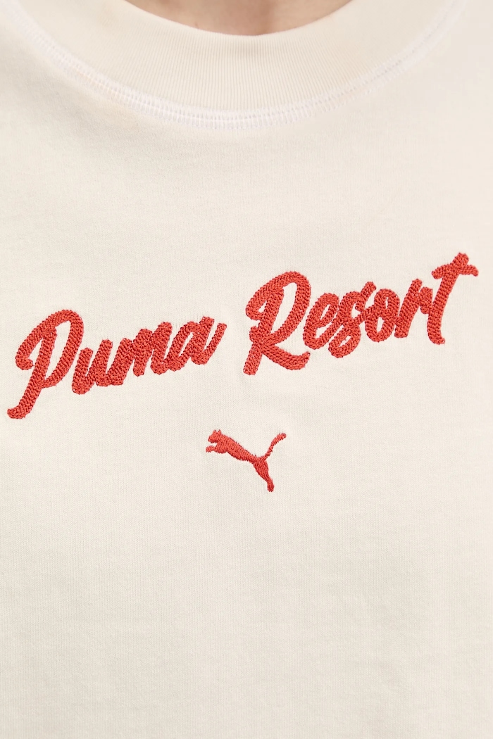 Tricou din bumbac Puma bej 629776