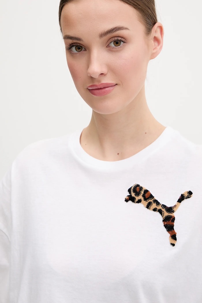 Bavlněné tričko Puma Puma 632337 bílá