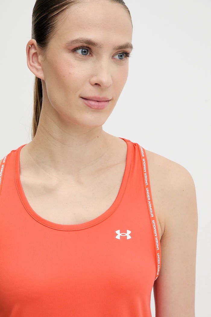 Top treningowy Tech Knockout Under Armour 1389851 pomarańczowy
