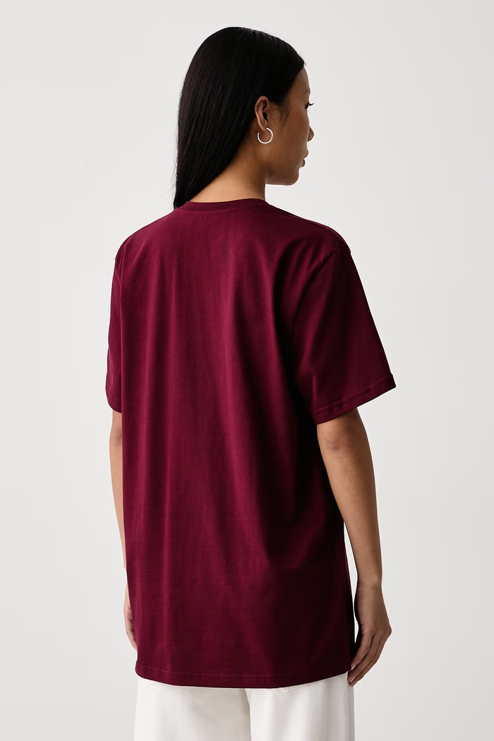 Îmbrăcăminte La Mania Tricou pentru femei din bumbac BONI.3 burgundia