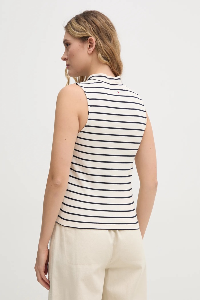 Odjeća Pamučni top Tommy Hilfiger WW0WW44573 bež