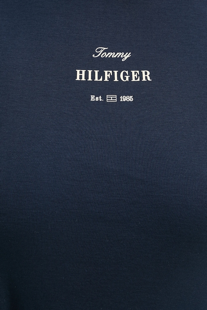 Памучен топ Tommy Hilfiger WW0WW44573 тъмносин