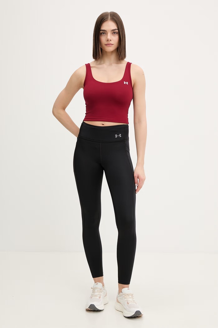 Under Armour crop top pentru femei 6007656 burgundia SS26