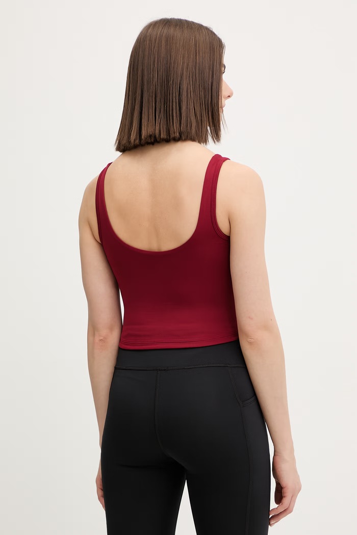 Îmbrăcăminte Under Armour crop top pentru femei 6007656 burgundia