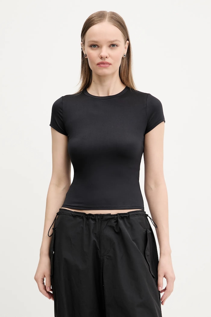 Majica kratkih rukava Hollister Co. slim crna KI339.5043.900
