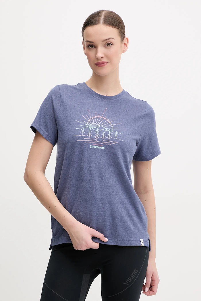 Smartwool Tricou sport albastru SW002859