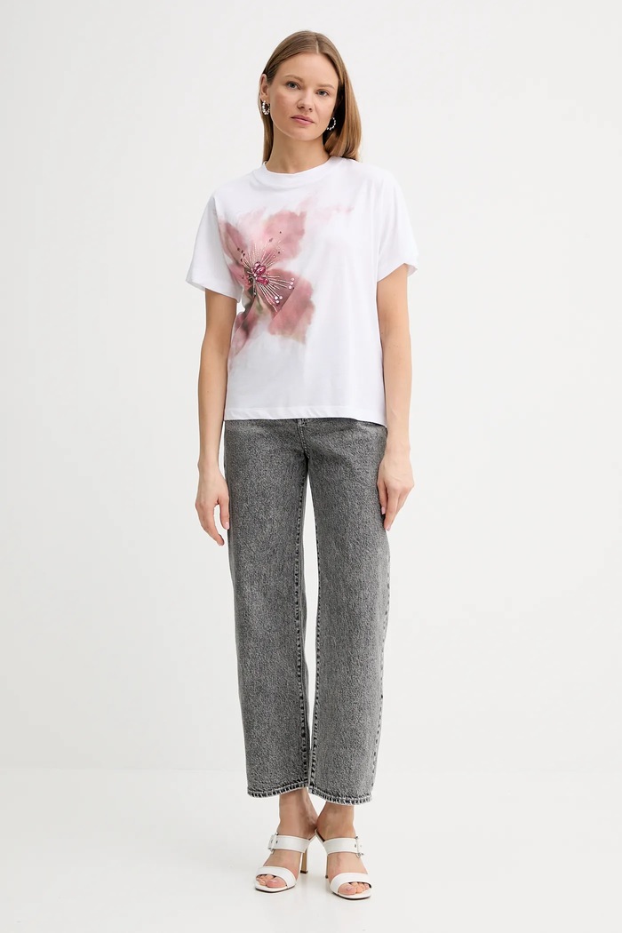 Tričko Marciano by Guess KIM 5GGI01.6285A bílá SS25