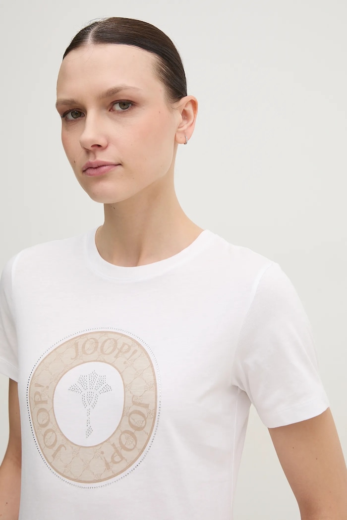 Joop! t-shirt bawełniany biały 30046238