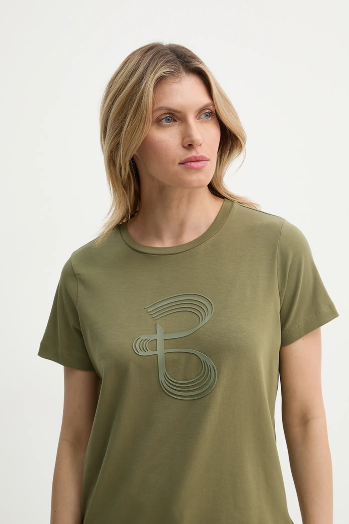 Bruuns Bazaar tricou print verde BBW4000