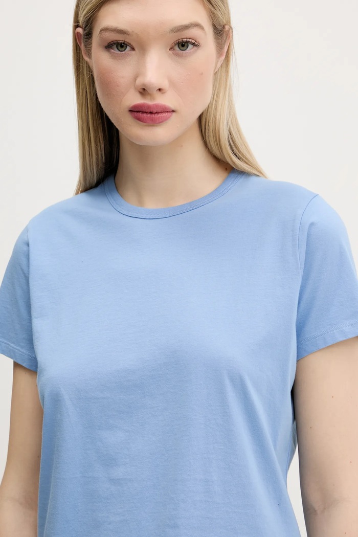 Памучна тениска Abercrombie & Fitch син KI139.5231.241