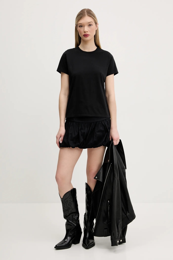 Bavlnené tričko Abercrombie & Fitch KI139.5231.900 čierna SS25