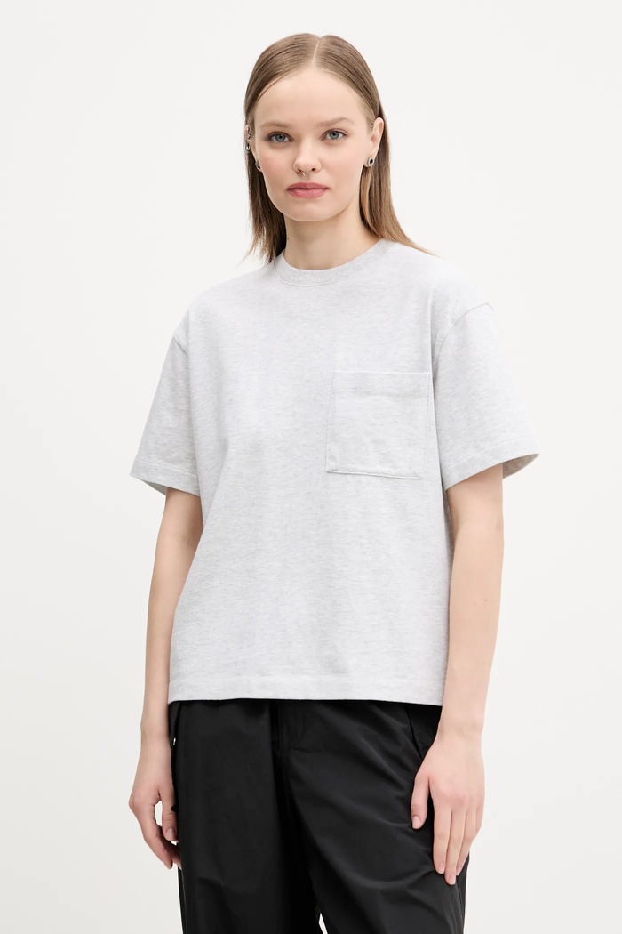Abercrombie & Fitch tricou din bumbac melanj gri KI139.5315.112