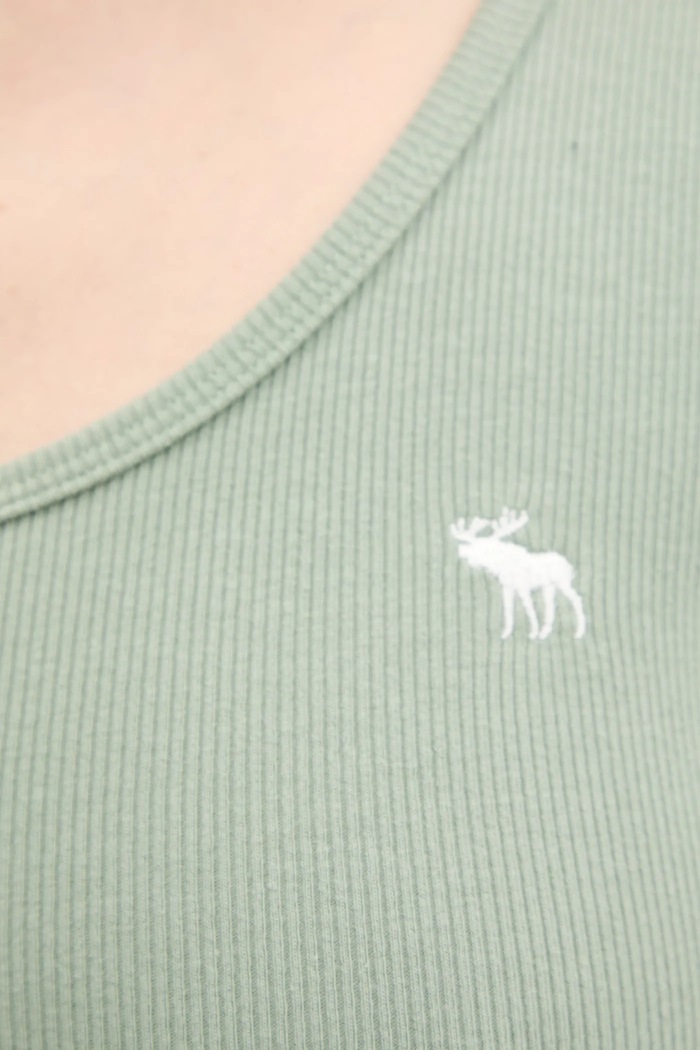 Abercrombie & Fitch tricou KI139.7000.340 verde