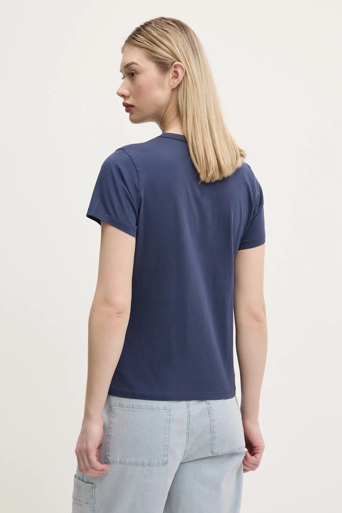 Odzież Abercrombie & Fitch t-shirt bawełniany KI185.5058.205 granatowy