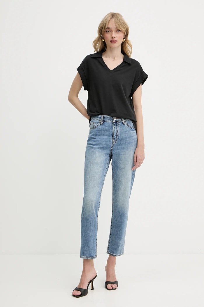 Liu Jo tricou din bumbac WA5167.T4853 negru SS25