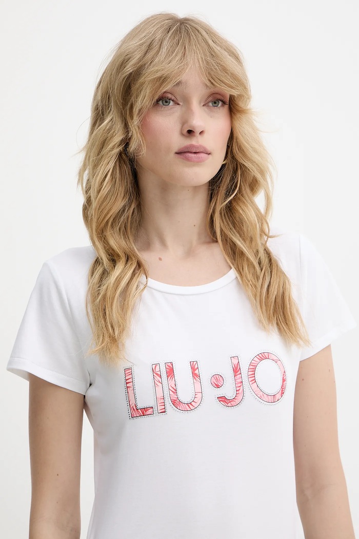 Liu Jo tricou alb VA5154.JS003