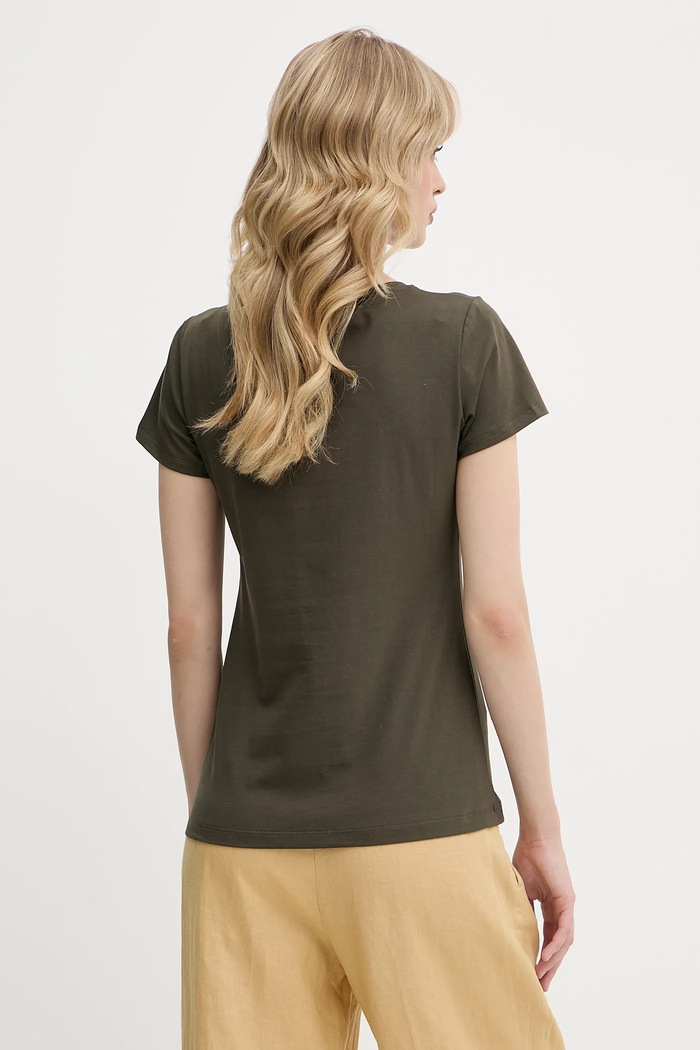 Odzież Liu Jo t-shirt VA5154.JS003 zielony