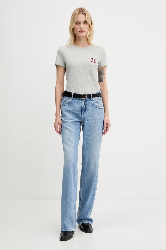 Miss Sixty T-shirt 6S2SJ19500 szary SS25