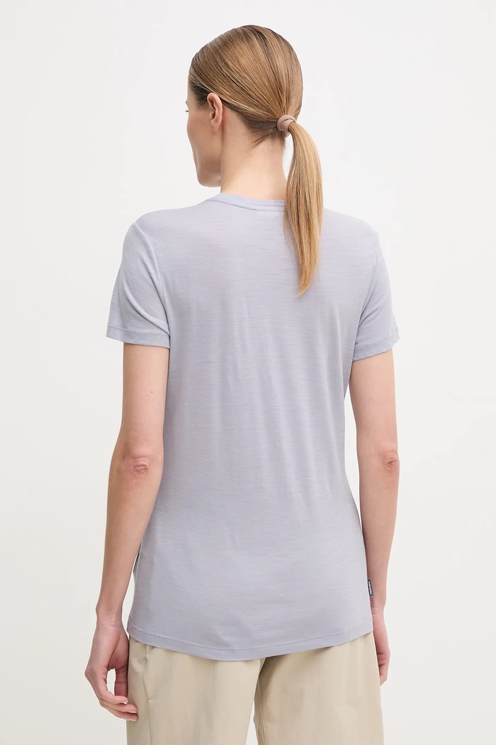 Odzież Icebreaker t-shirt sportowy Merino 150 Tech Lite Sunrise Summit IB0A576O0A91 fioletowy