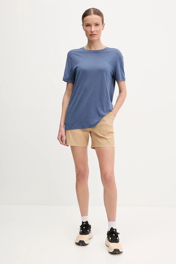 Športna kratka majica Merino 150 Relaxed IB0A56XZA761 modra SS25