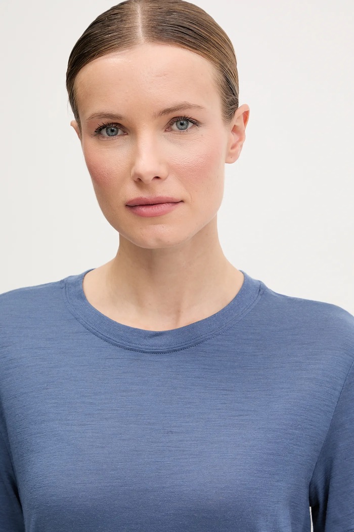 Športna kratka majica Merino 150 Relaxed modra IB0A56XZA761