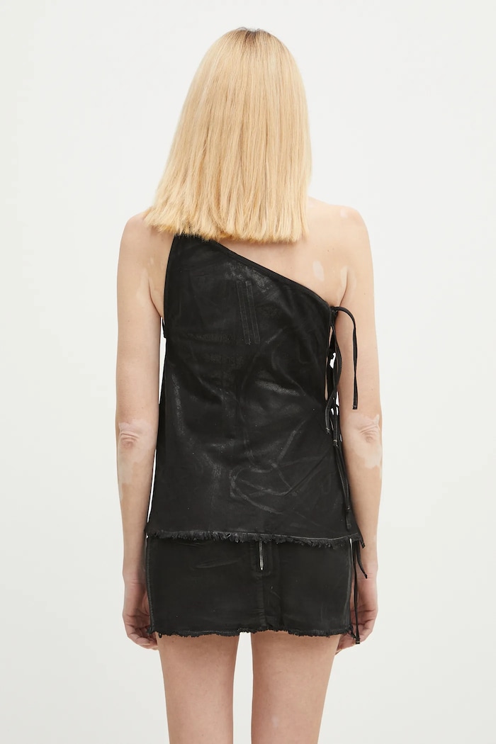 Одежда Хлопковый топ Rick Owens Taco Top DS01E3130.SCF чёрный