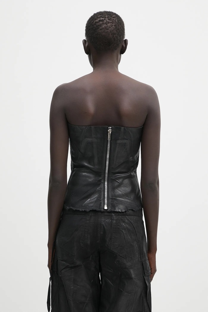 Odjeća Top Rick Owens DRKSHDW Bustier Top DS01E3127.SCF crna