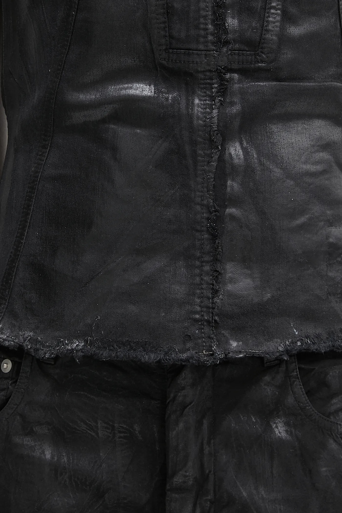 Top Rick Owens DRKSHDW Bustier Top DS01E3127.SCF crna