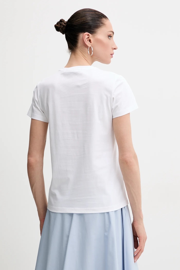 Odzież Karl Lagerfeld t-shirt bawełniany A2W17058 biały