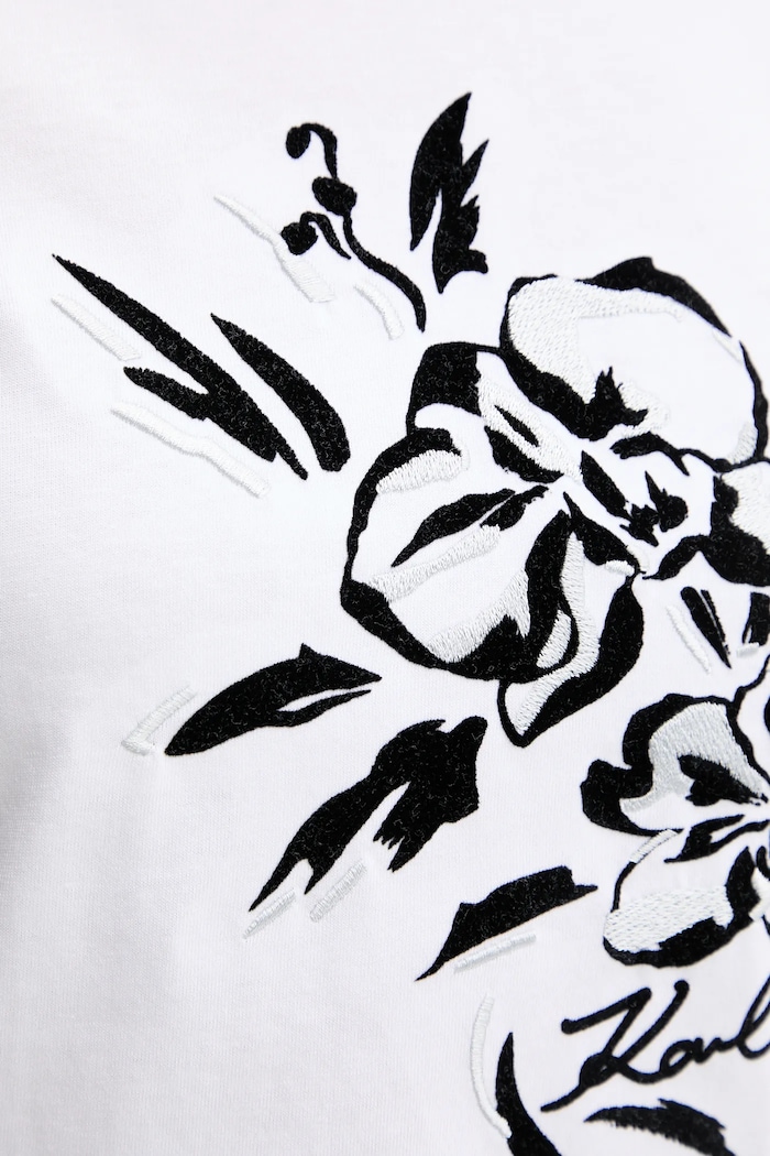 Karl Lagerfeld t-shirt bawełniany A2W17058 biały