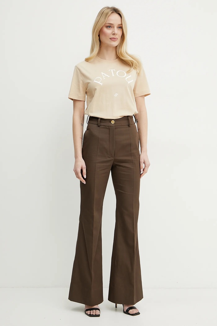 Patou tricou din bumbac JE1369999 bej AW25