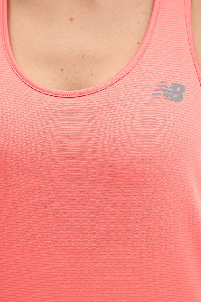New Balance top treningowy Sport Essentials WT41220DTR pomarańczowy