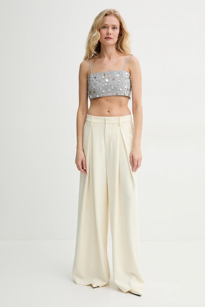 Top ISABELLE BLANCHE IS25SS.C039.T003 sivá SS25
