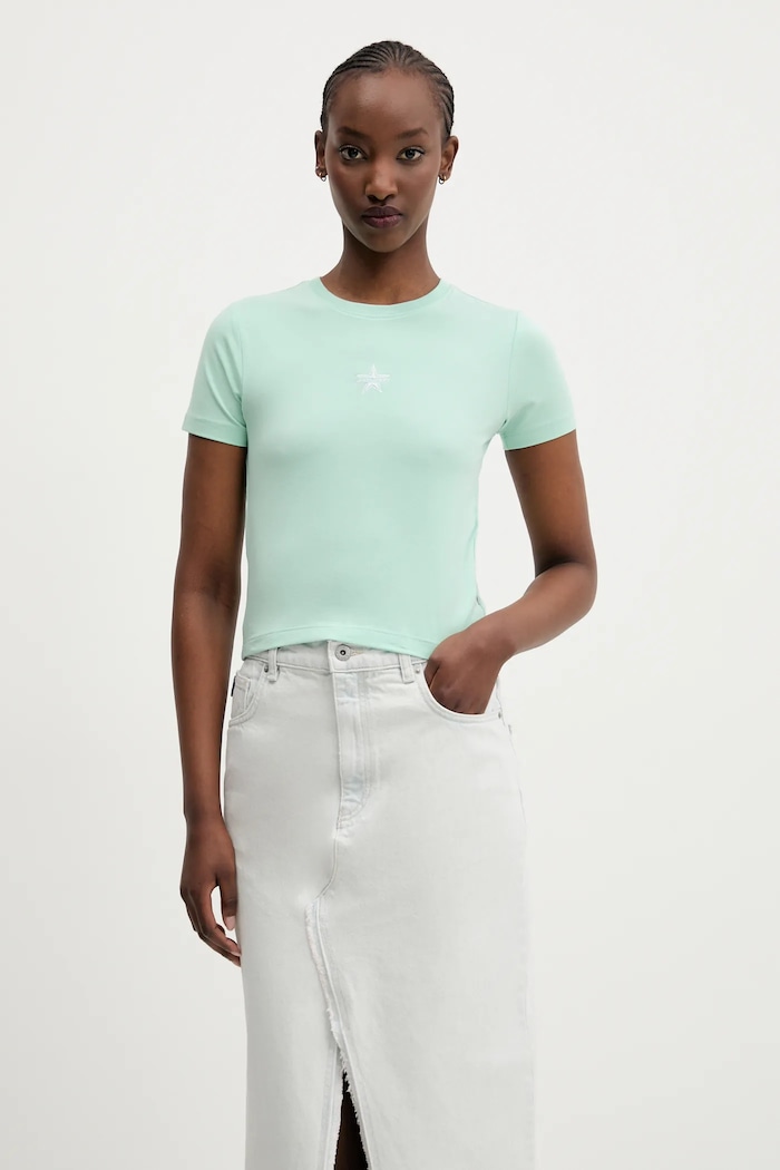 Guess Jeans tricou imprimeu verde W5GI38.J1314