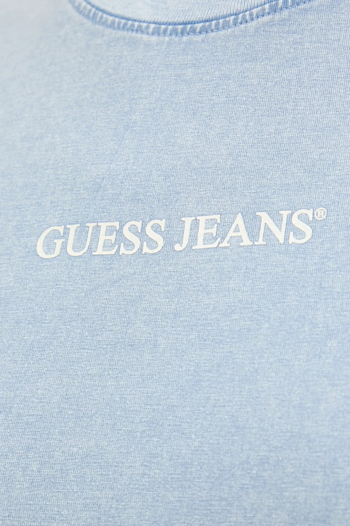 Bavlnené tričko Guess Jeans W5GI41.KCTL1 modrá