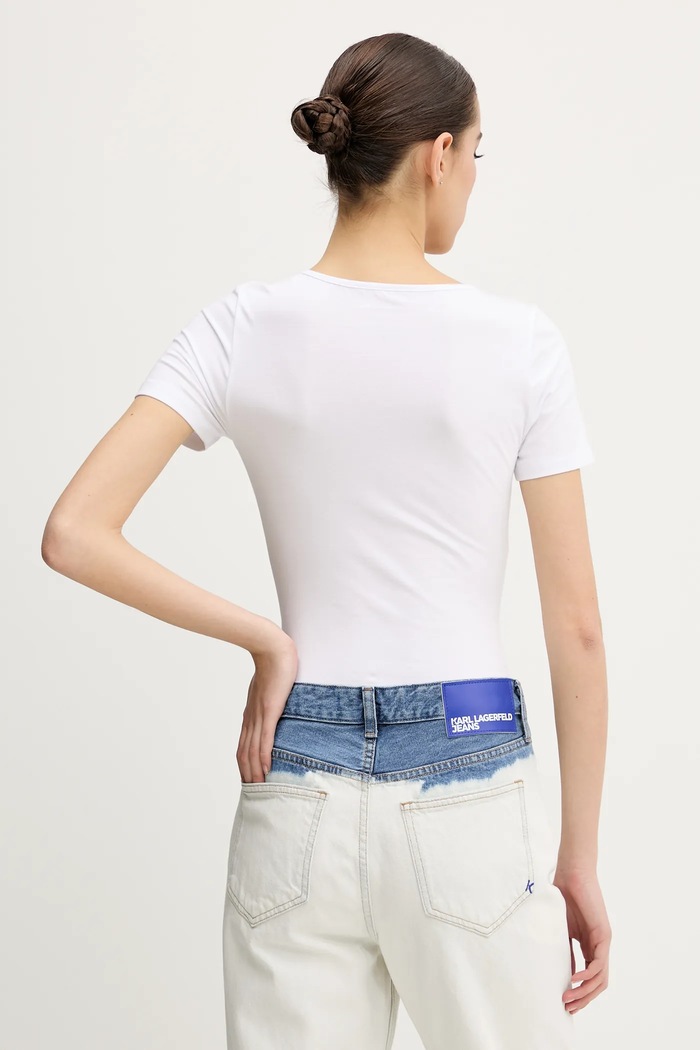 Дрехи Тениска Guess Jeans W5GP25.J1314 бял