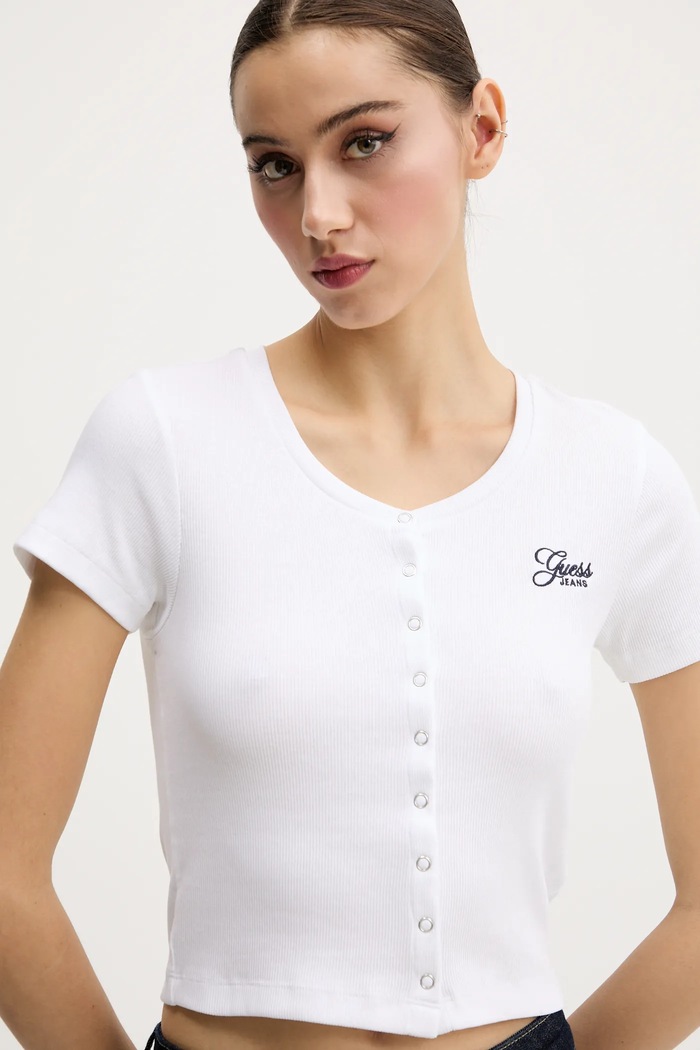 Guess Jeans t-shirt bianco W5GP27.KA0H1