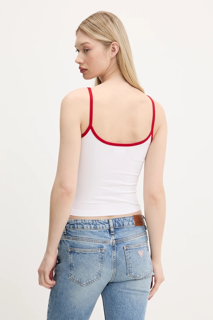 Îmbrăcăminte Guess Jeans top W5GP37.J1314 alb