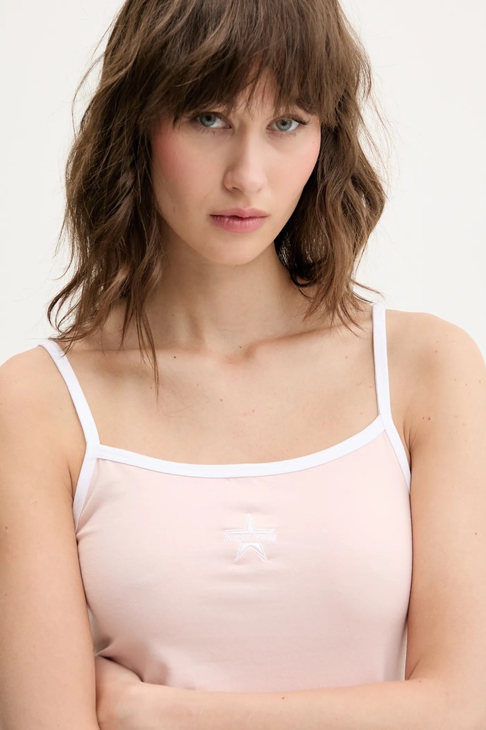 Oblečení Top Guess Jeans W5GP37.J1314 růžová