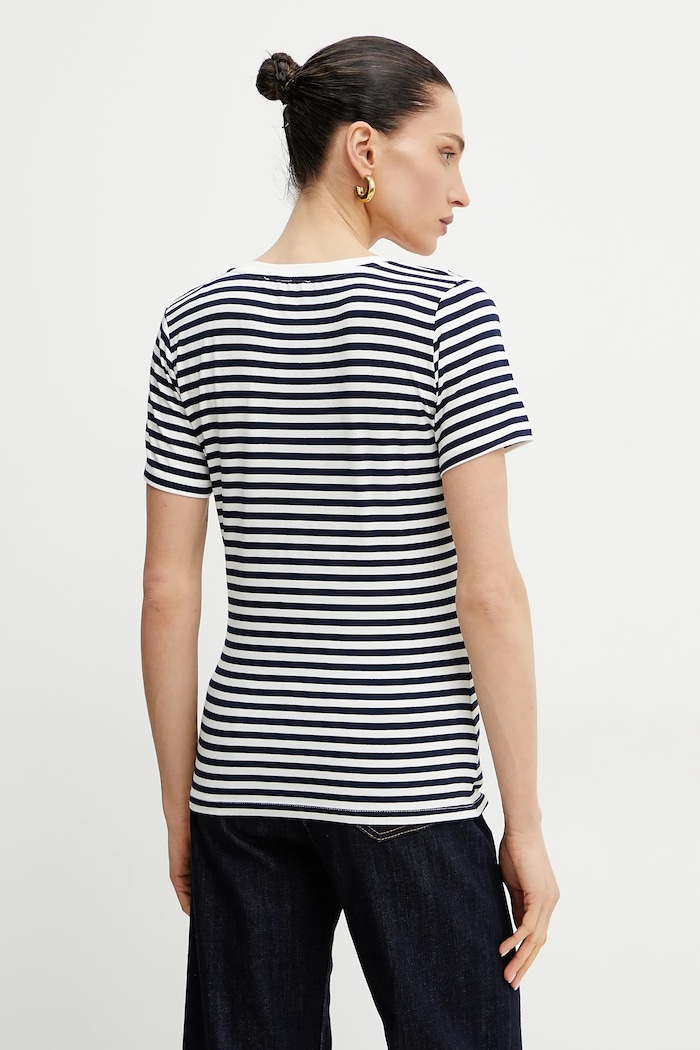 Îmbrăcăminte Morgan tricou DINA DINA bleumarin