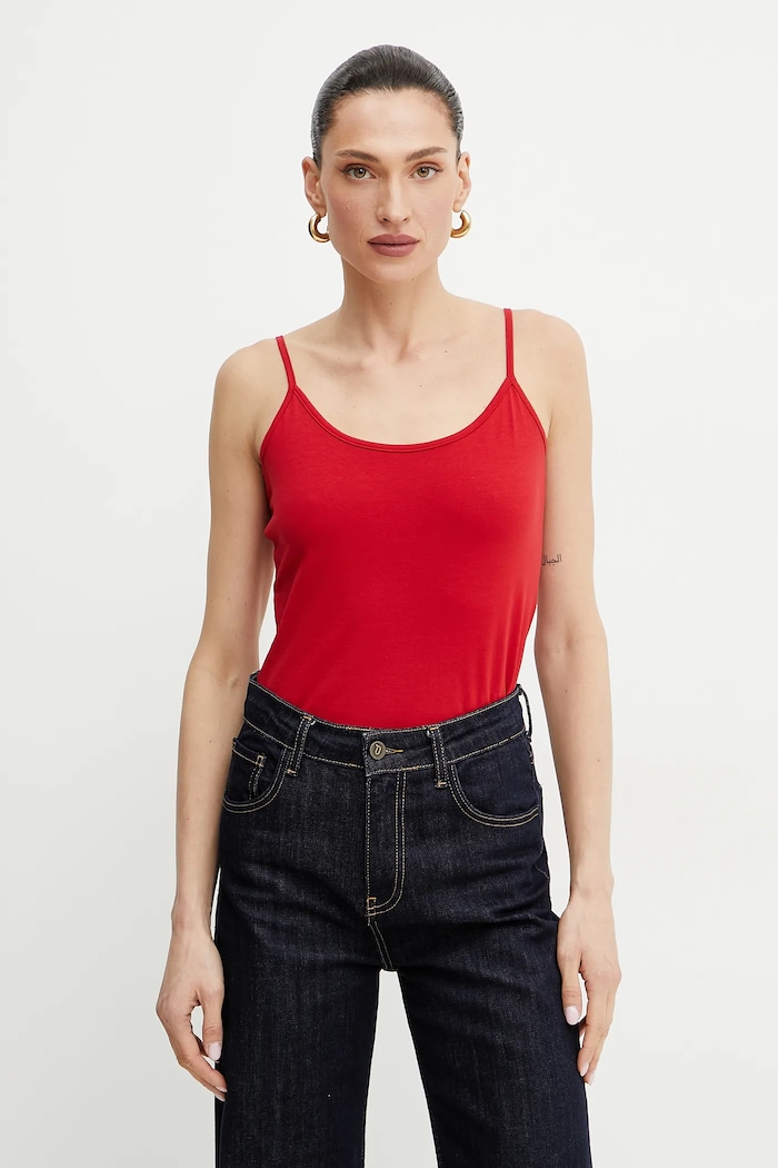 Morgan top pentru femei BASIC uni rosu BASIC