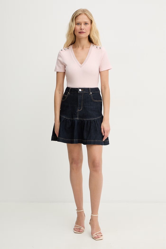 Morgan t-shirt γυναικείο DOMANI DOMANI ροζ SS26