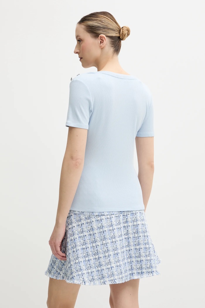Ρούχα Morgan t-shirt γυναικείο DOMANI DOMANI μπλε