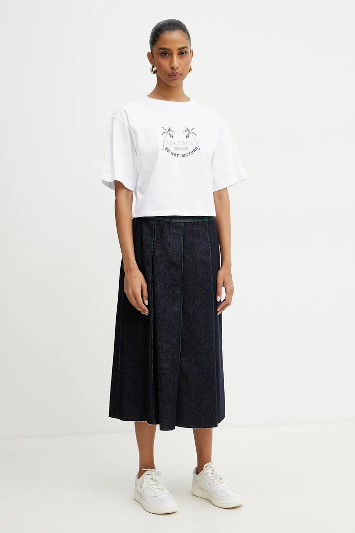 MAX&Co. t-shirt in cotone 2516941083200 bianco SS25