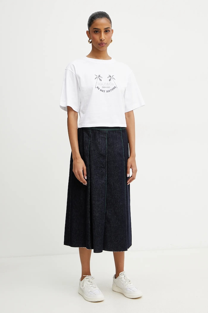 MAX&Co. t-shirt in cotone 2516941083200 bianco SS25