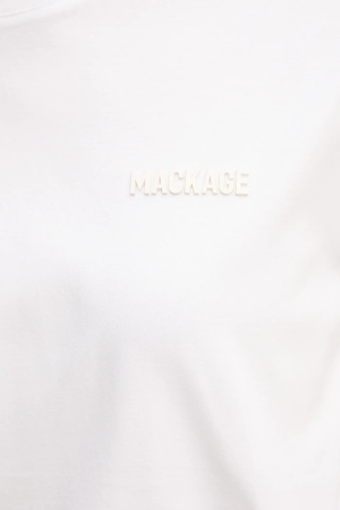 Bavlnené tričko MACKAGE TEE.W biela