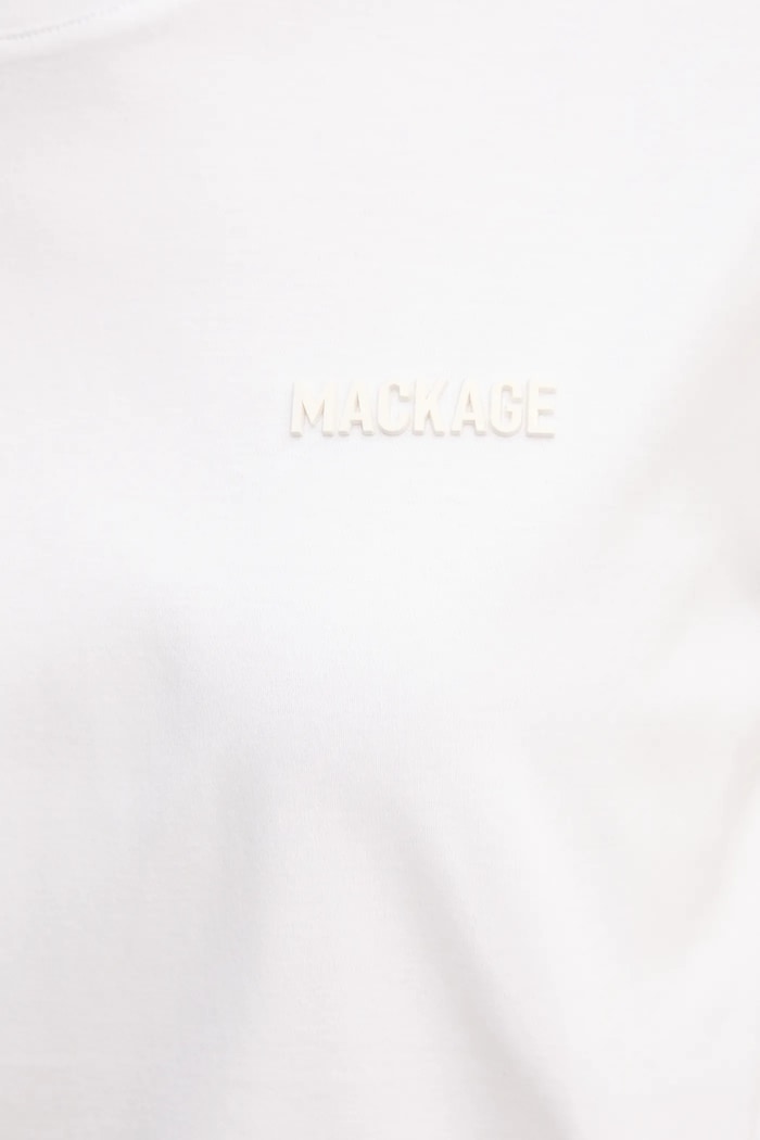 Bavlnené tričko MACKAGE TEE.W biela
