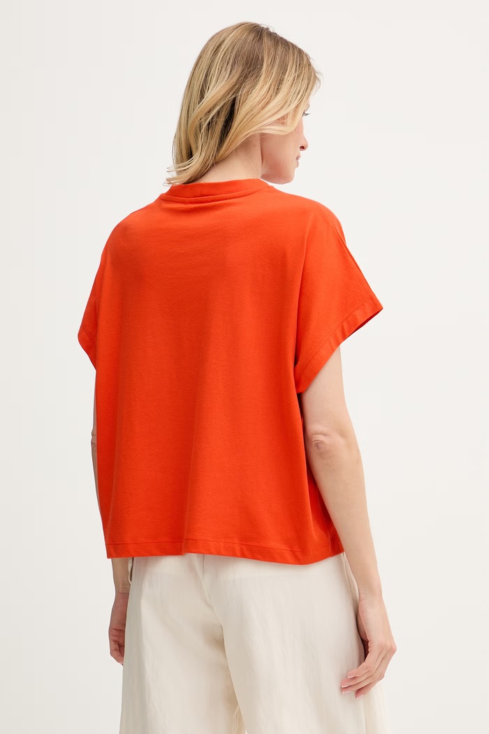 Oblečenie United Colors of Benetton tričko dámske bavlnené 3096D1071 červená