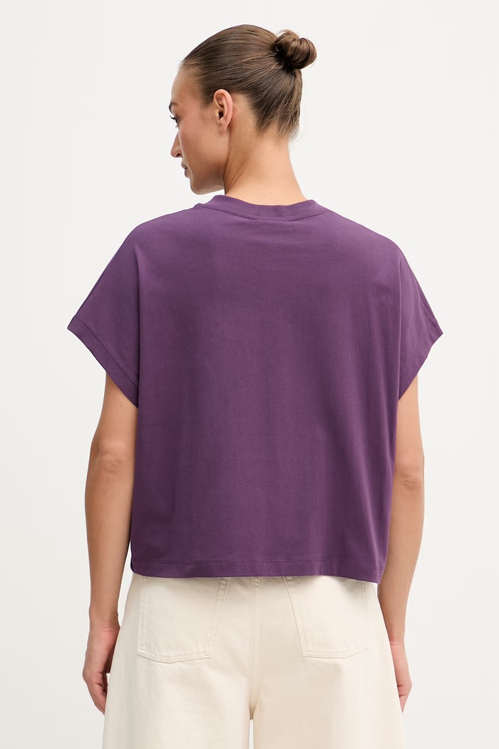 Oblačila United Colors of Benetton kratka majica ženska bombažna 3096D1071 vijolična