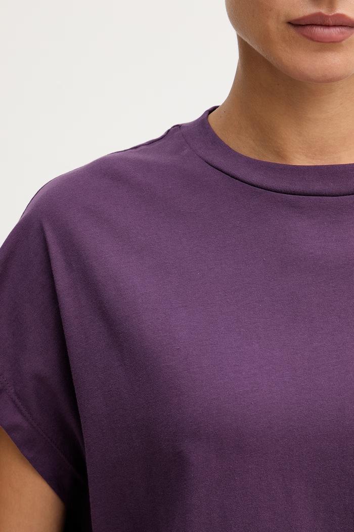 United Colors of Benetton kratka majica ženska bombažna 3096D1071 vijolična